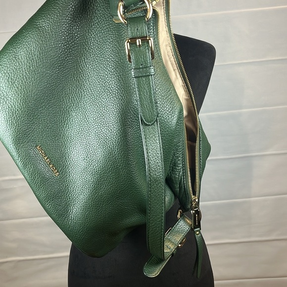Michael Kors Hunter Green Medium Sized Hobo Bag - Picture 11 of 14